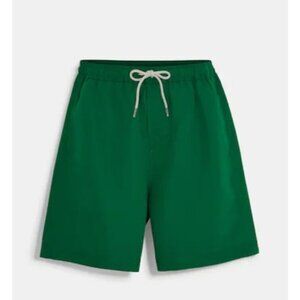 Coach Magic Print Signature Logo Swim Trunks  Green Mens Size XS NWT